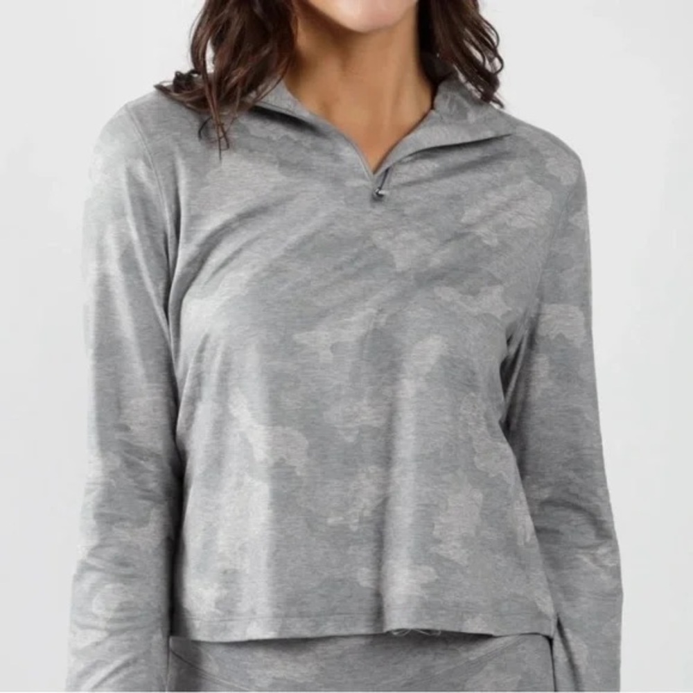 Yogalicious Quarter zip grey camouflage🔹
